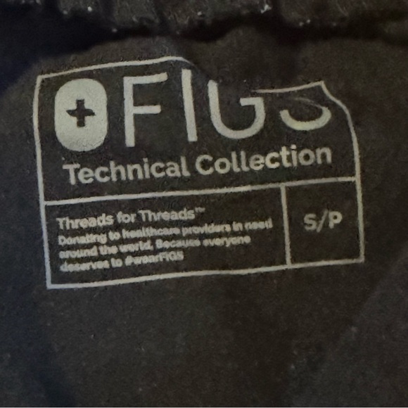 Figs Technical Collection Black Scrubs Size S Work Comfort‎ Classic Basics - Picture 3 of 6